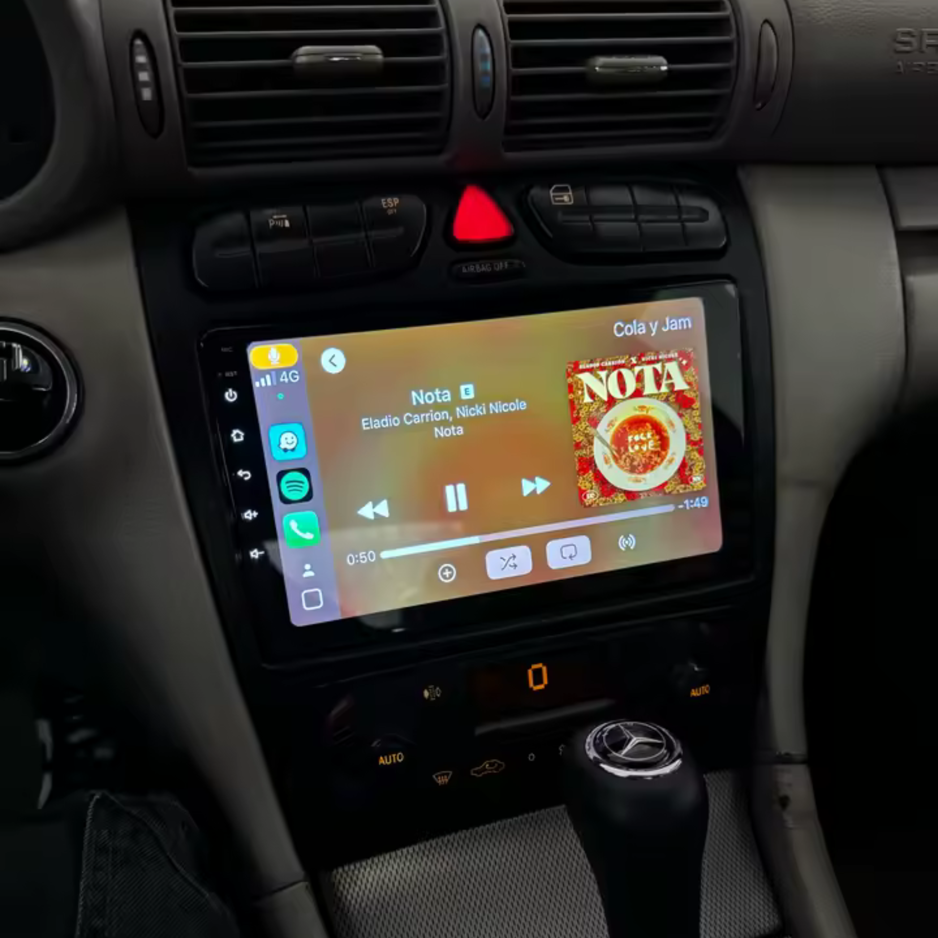 CarPlay Mercedes Classe C W203