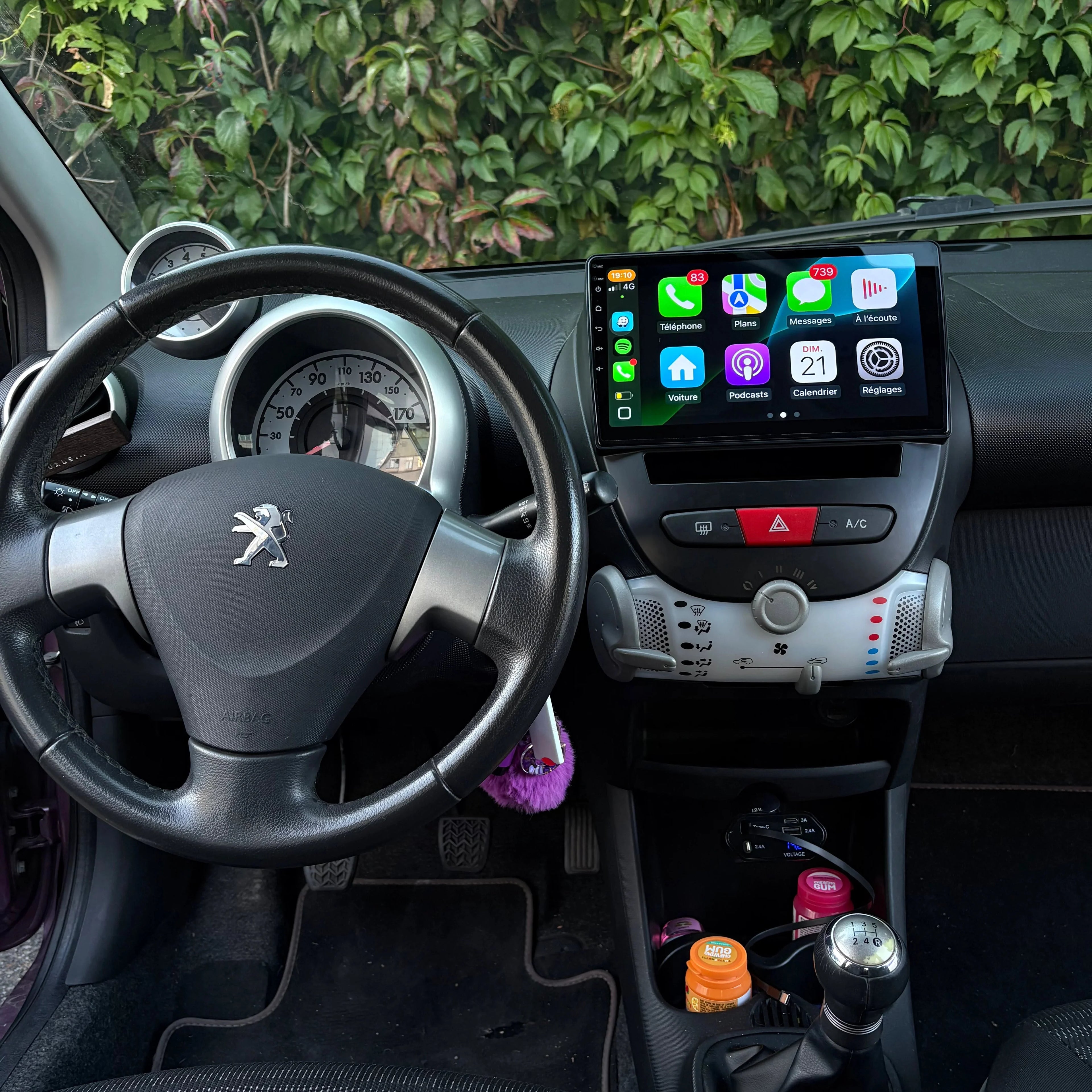 CarPlay Peugeot 107